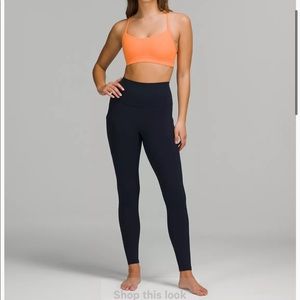 Lululemon high-rise full length pants w/ pockets navy 6